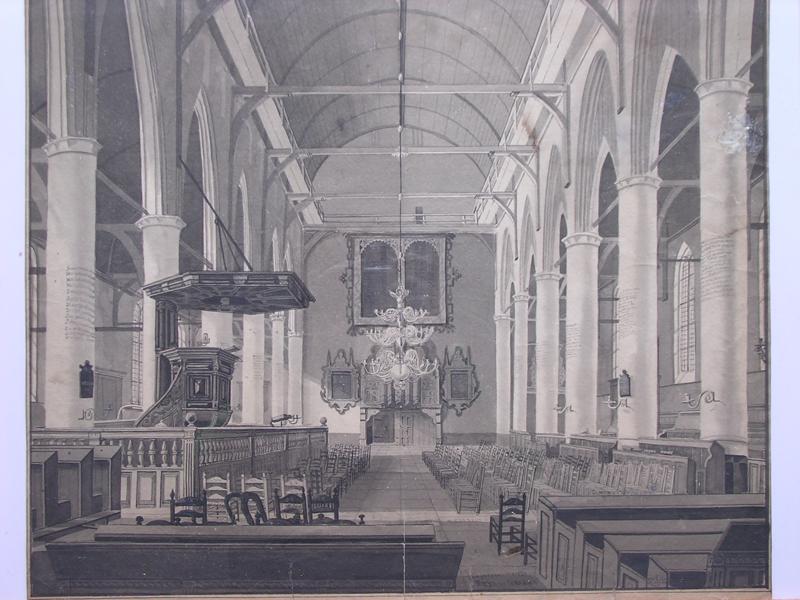 Kerk in 1795 interieur