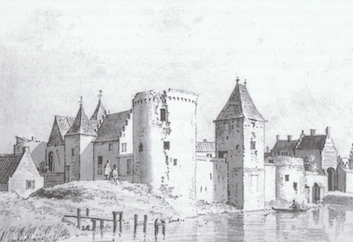 slot Radboud prent uit 17e eeuw uit Slot Schagen dl 1
